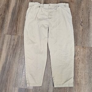 VINTAGE POLO Ralph Lauren Andrew Pant Khaki Chino Mens 44x30 100% cotton